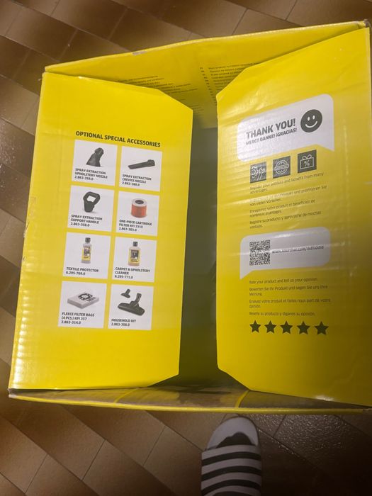 Aspirador  karcher com garantia e fatura