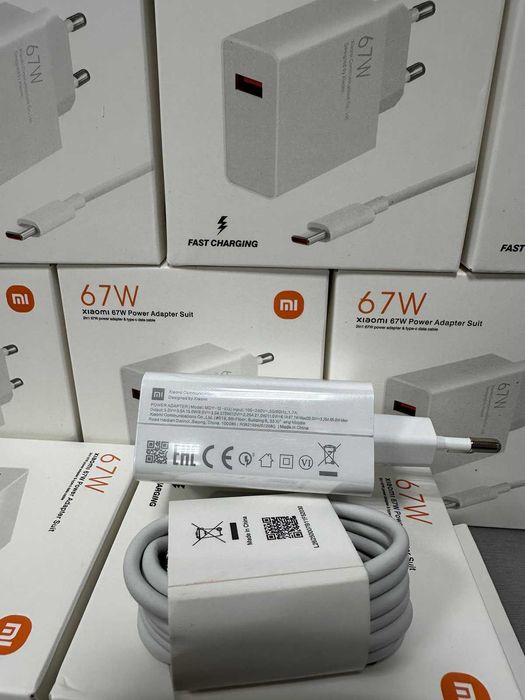 Зарядка швидка для Xiaomi Charge 67W + кабель 6А нова оригінал