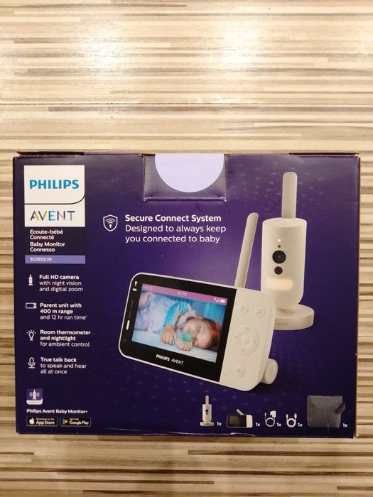 Niania elektroniczna PHILIPS Avent video Full HD SCD953/26