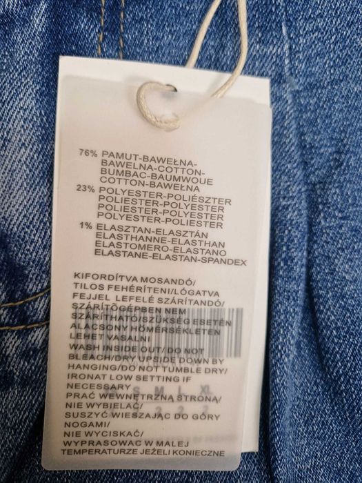 NOWE jeansy z wysokim stanem Mom fit M.Sara XS/34
