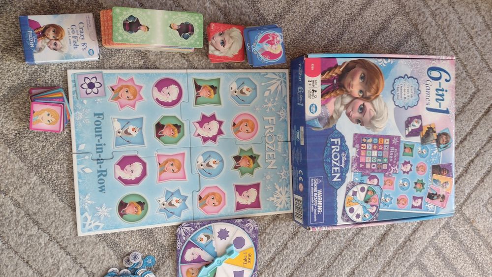 6w1 gry MEMO Bingo FROZEN Kraina Lodu ELSA ANNA domino