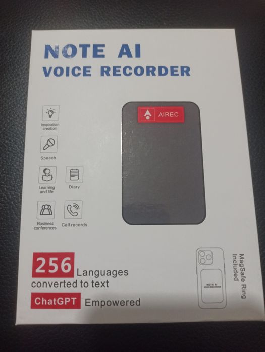 диктофон NOTE AI Voice Recorder  AIREC A3