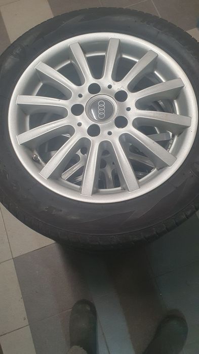 Koła alu Audi  z oponami letnimi  Firestone  Roadhawk 205x55x16