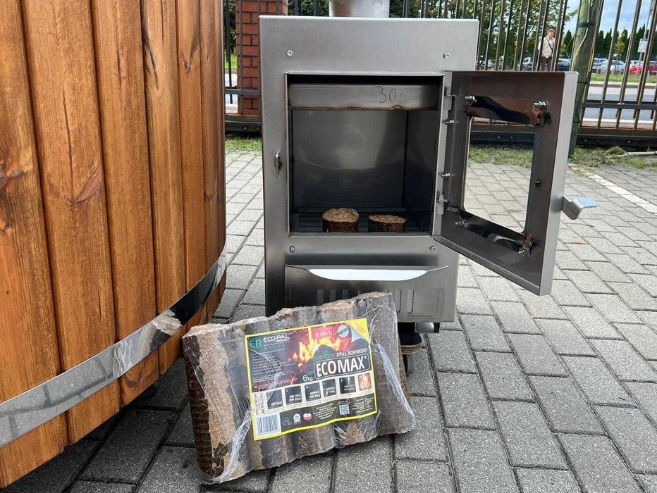 Balia bania jacuzzi termo pokrowiec gratis 4-6 osób piec zewnętrzny