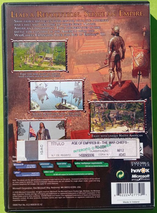 Jogo PC - Age of Empires The War Chiefs