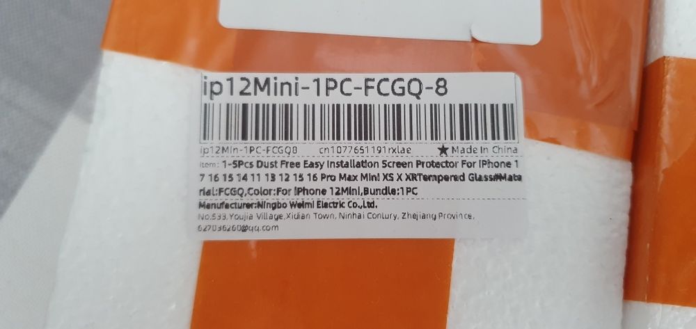 3x bezpyłowa szybka hartowana szkło iPhone 12mini