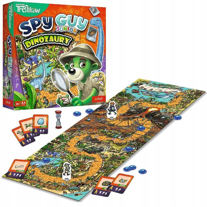 Gra Planszowa Spy Guy Junior Dinozaury Rodzina Treflików Trefl 02652