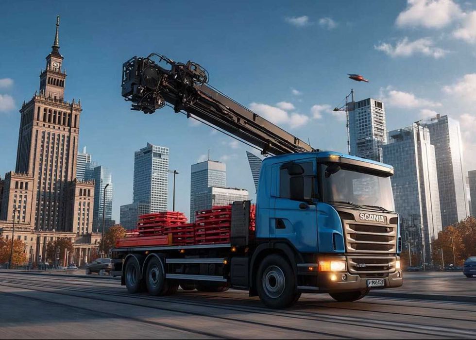 Transport HDS 23 M  wysięg/ usługi transportowe Warszawa