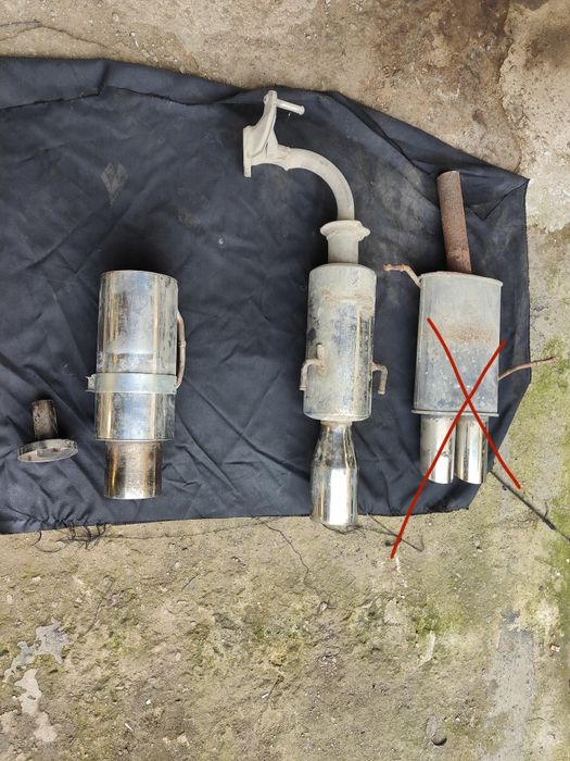 Прямоточные глушителя 3 шт