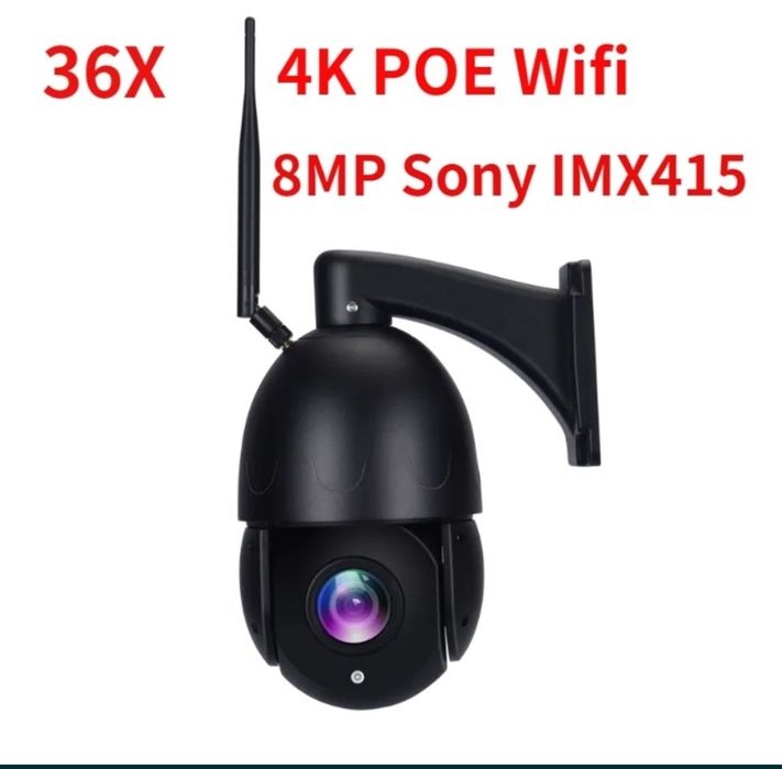 Kamera obrotowa 4K UHD 8mpx PTZ WiFi 5G+POE+DC 12V 36xzoom IR-120m AI