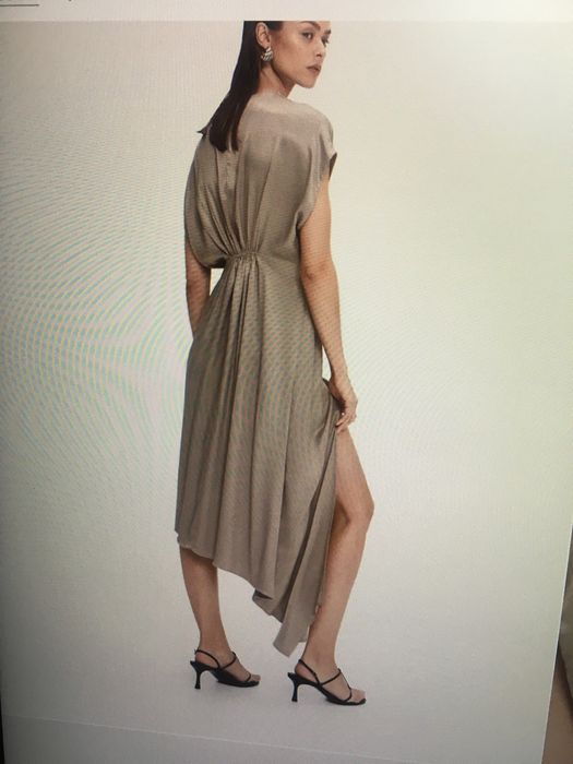 Mango satynowa sukienka S/M-wesele,komunia