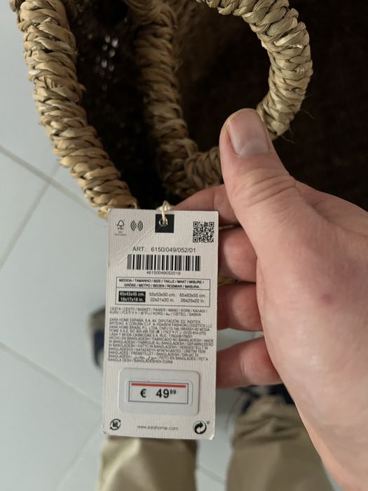 CESTO GRANDE SEAGRASS COM ASAS