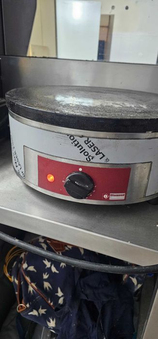 Crepeira proficional de alto rendimento, seminova de pouco uso 400 mm