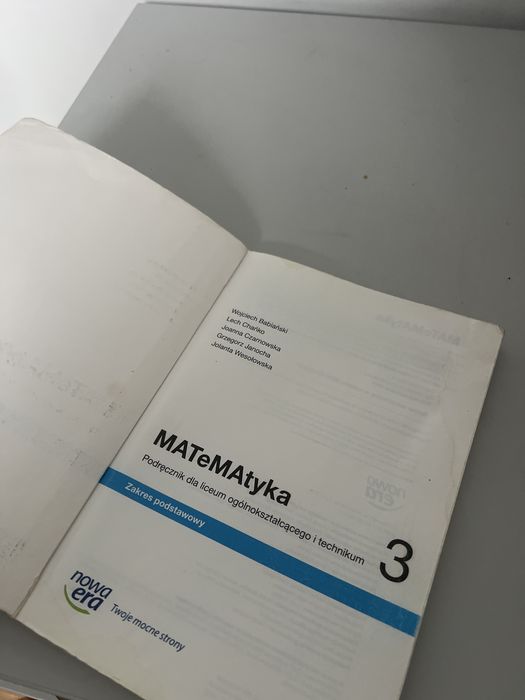 Ksiazka do matematyki 3 klasa nowa era liceum technikum