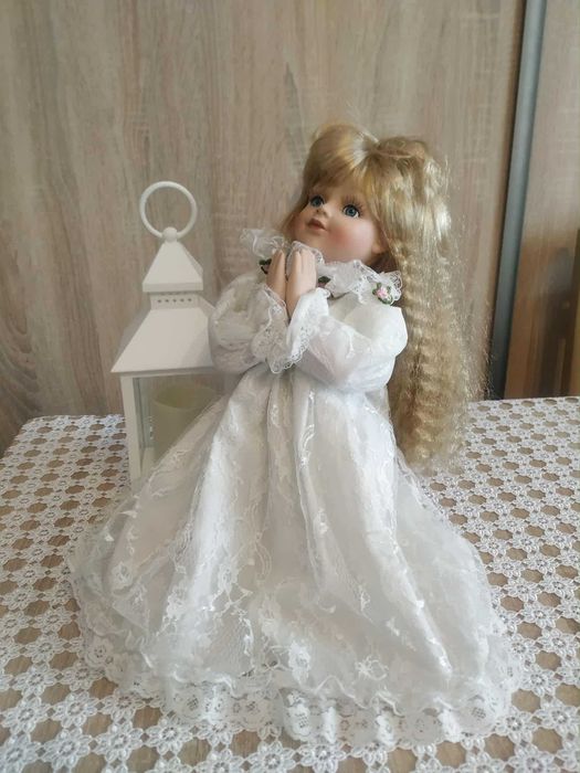 Lalka angielska kolekcjonerska stara orygin. porcelanowa