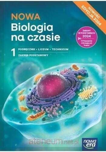 Nowa Biologia Na czasie 1 ROK 2024 Podręcznik + Karty Pracy Podstawowe