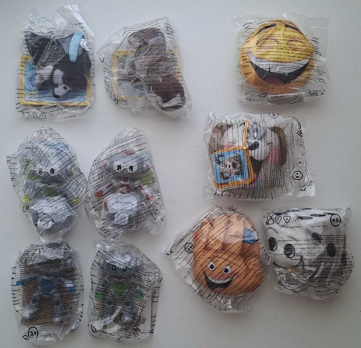 Bonecos Happy Meal McDonalds/Burger King/Pizza Hut