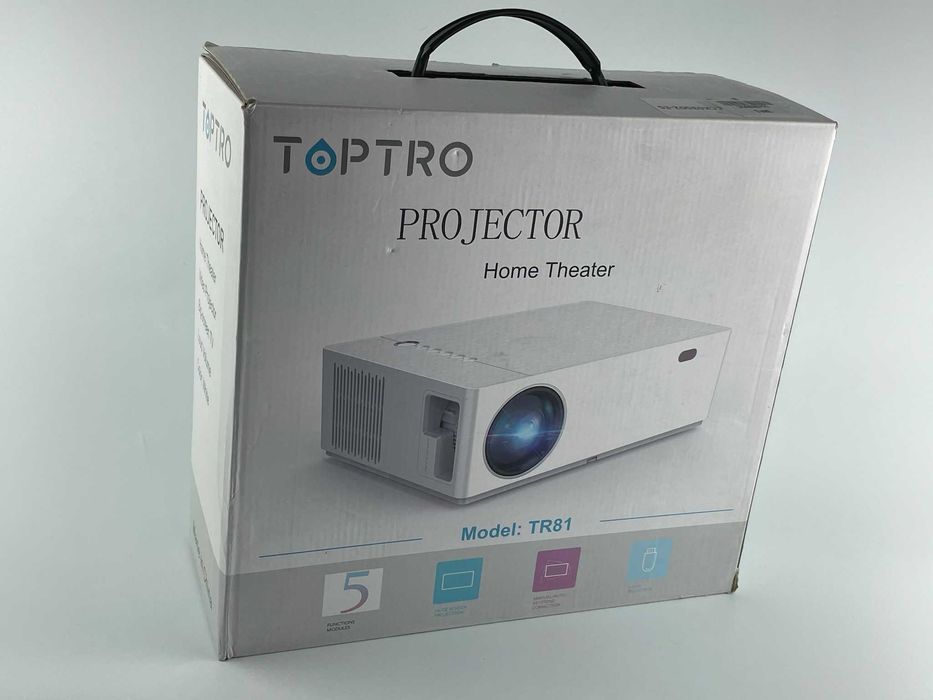 Projektor OPTRO TR81 Full HD 1080P, 7200 Lumenów, Bluetooth 5.0