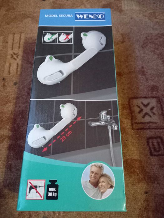 Uchwyt ścienny łazienkowy Wenko