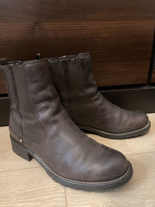 Clarks sztyblety botki skórzane brązowe rozmiar 40