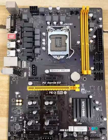 материнские платы biostar tb250-btc pro+, GIGABYTE под ремонт.
