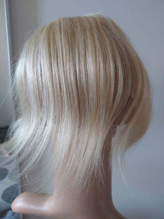 Toper, włosy naturalne,  blond jasny