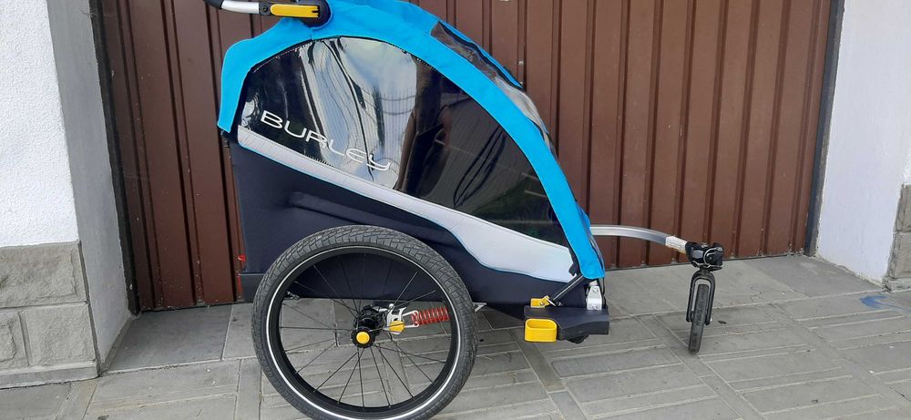 Burley Dlite X 2 przyczepka rowerowa amortyzacja stan BDB
