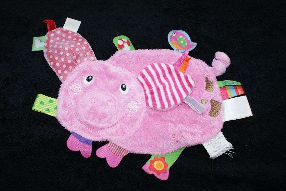 Label Label Friends świnka Kocyk Przytulanka metki metkowiec