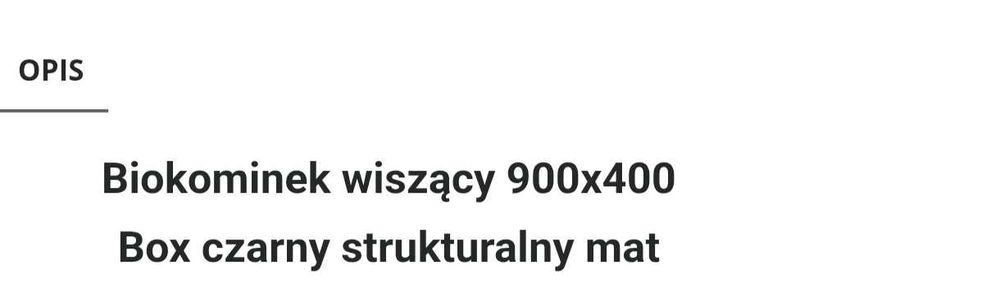 Bio kominek  prosty montaż