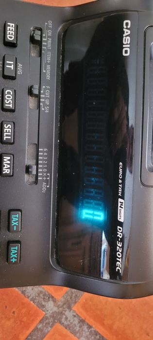 Maquina de calcular casio de rolo