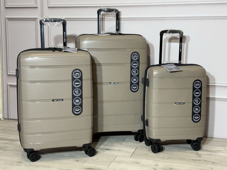 Чемодан чемоданы валіза сумка Wings HWF 01 100% поліпропілен ПОЛЬША!!!