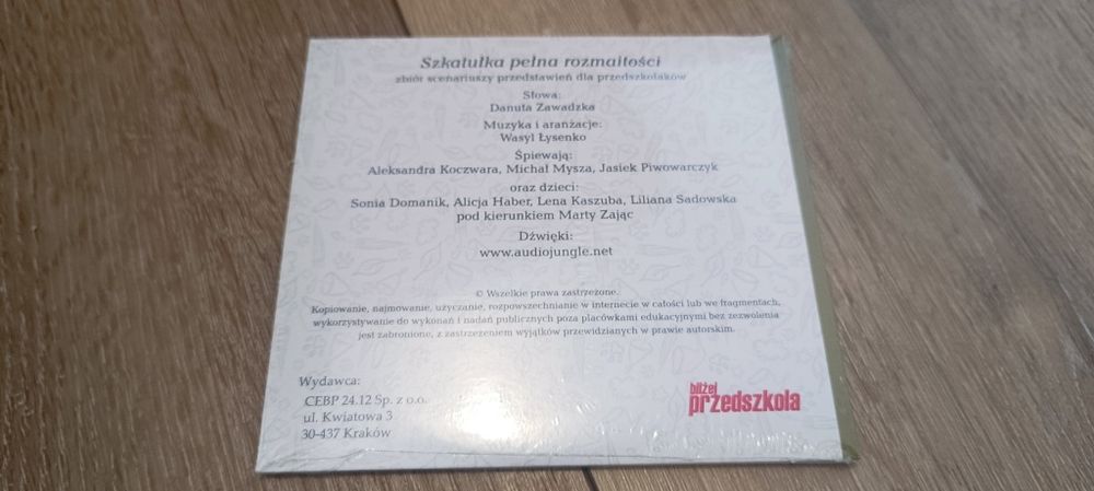 Płyty muzyczne CD PRZEDSZKOLE