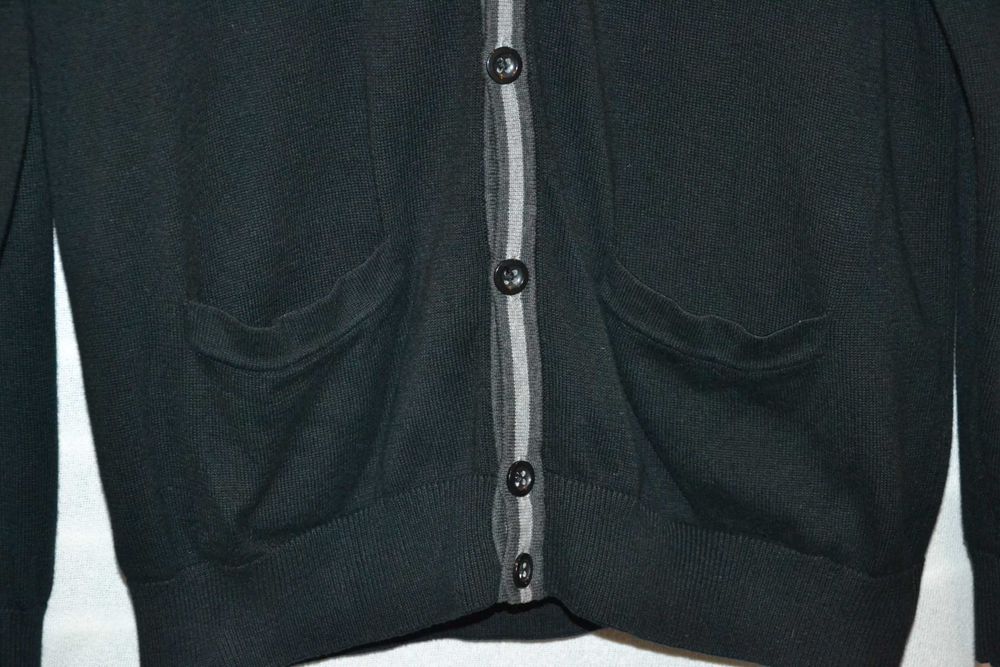 FRED PERRY Sweter Męski Rozpinany XL Kardigan Super Stan Bawełna