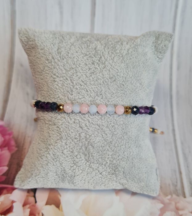 Bransoletka z kamieni naturalnych, zodiakalne Ryby