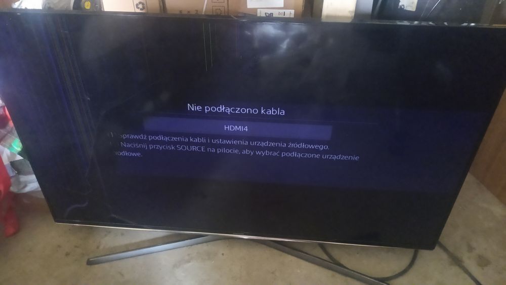 Telewizor Samsung UE48J6200 ekran uszkodzony