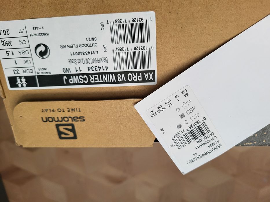 Dziecięce buty zimowe Salomon XA PRO 3D CSWP r. 33 / 20.5 cm trapery