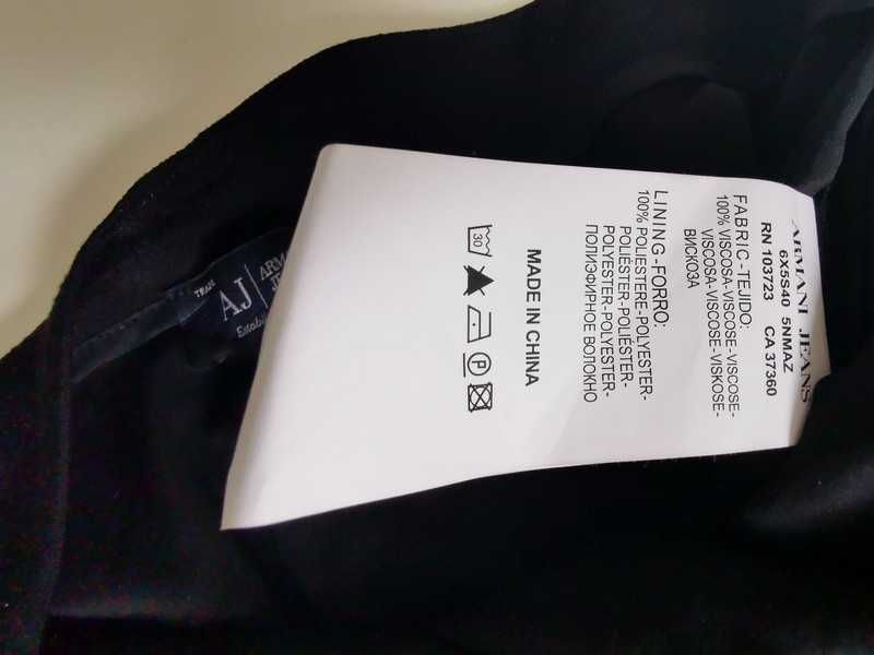 Szorty spodenki spódnico-spodnie Armani Jeans czarne Nowe r.S