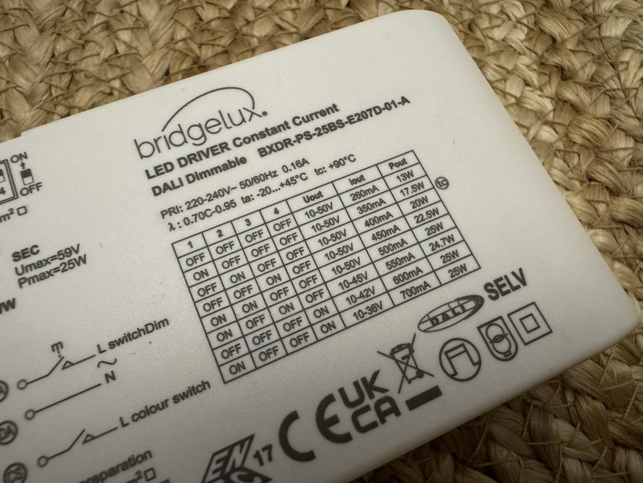 LED DRIVER DALI, Bridgelux, dimmable, 5 sz