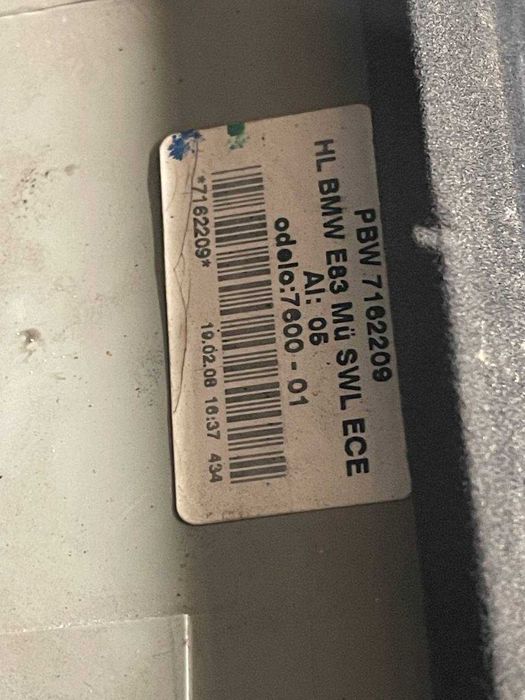 Ліхтар стоп лівий задній led підсвітка BMW X3 E83, БМВ Х3 Е83 7162209