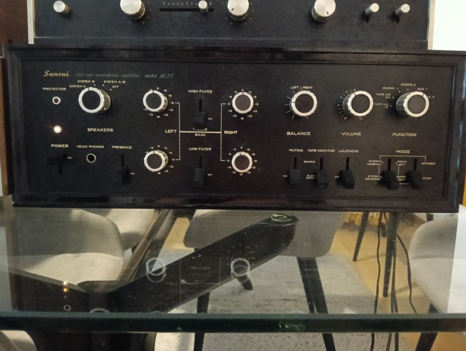 Amplificadores K7 Reverb Sansui e Technics