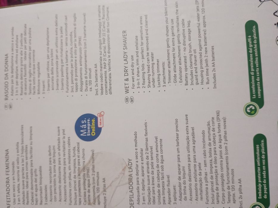 Depiladora SilverCrest 3 em 1.