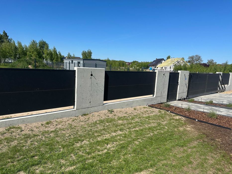 Budowa ogrodzeń betonowych, beton architektoniczny, szalunki, ogrodzenie betonowe