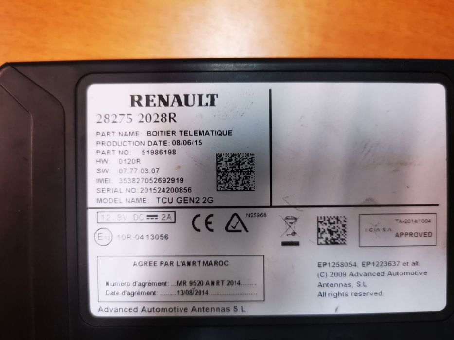 RENAULT SCENIC III / MEGANE MÓDULO GPS - MD042