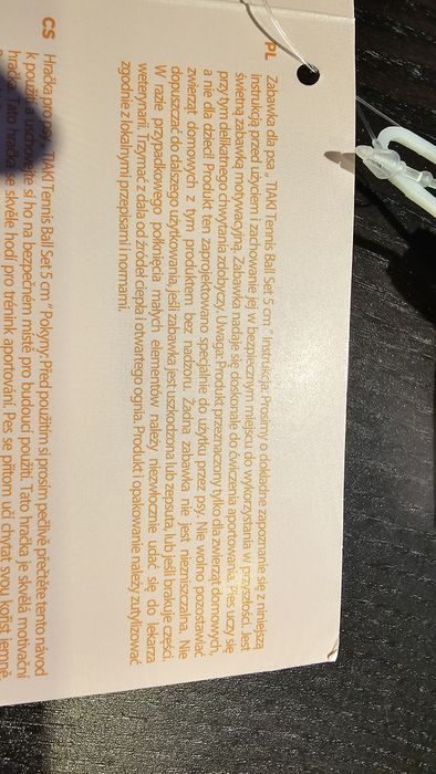 TIAKI piłki tenisowe dla psów 5cm