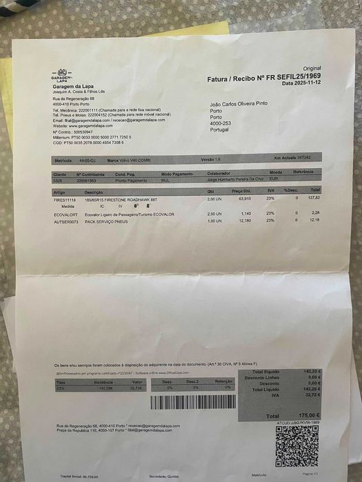 Carrinha Volvo V40 1,6 GPL 6€ 100km, distribuição e pneus novos