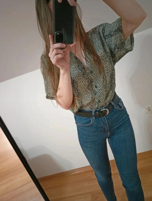 Koszula damska z krótkim rękawem oversize