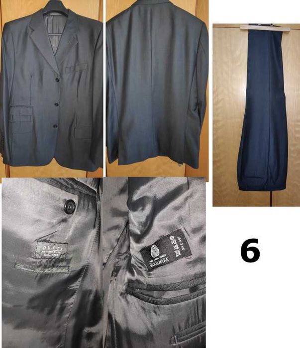 Conjunto de 6 fatos de homem de qualidade
