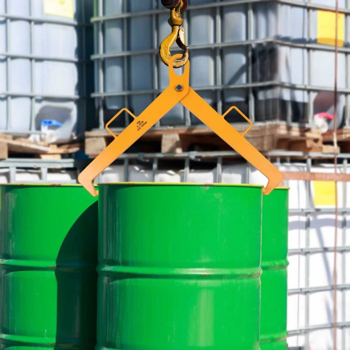 Solidne stalowe szczypce do przenoszenia beczek UDŹWIG 600KG