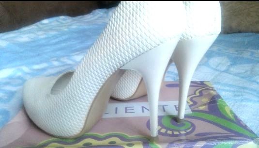 Туфли белый перламутр