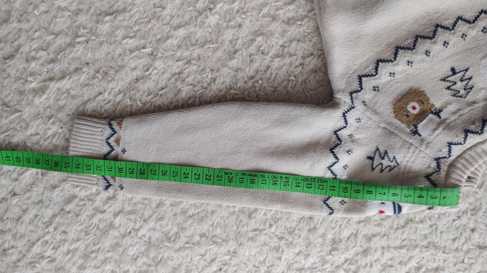C&A sweter i jeansy zestaw r. 92